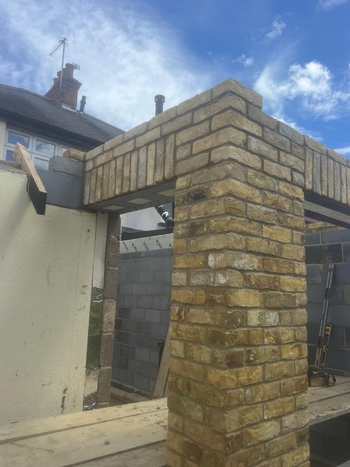 Brick pier detail