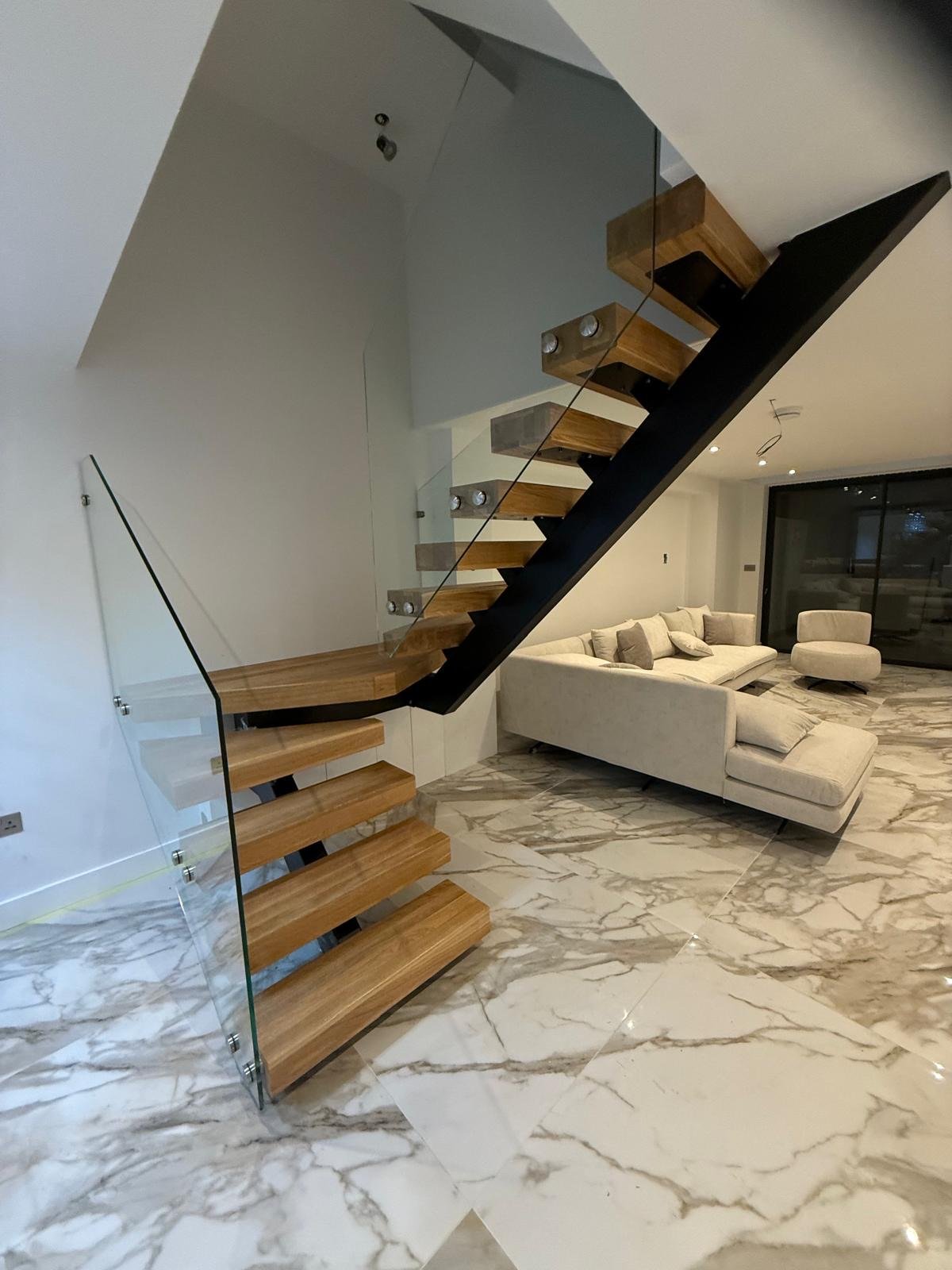 Modern build - floating staircase