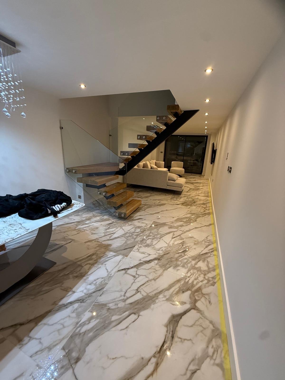 Open Hallway & Floating Stair