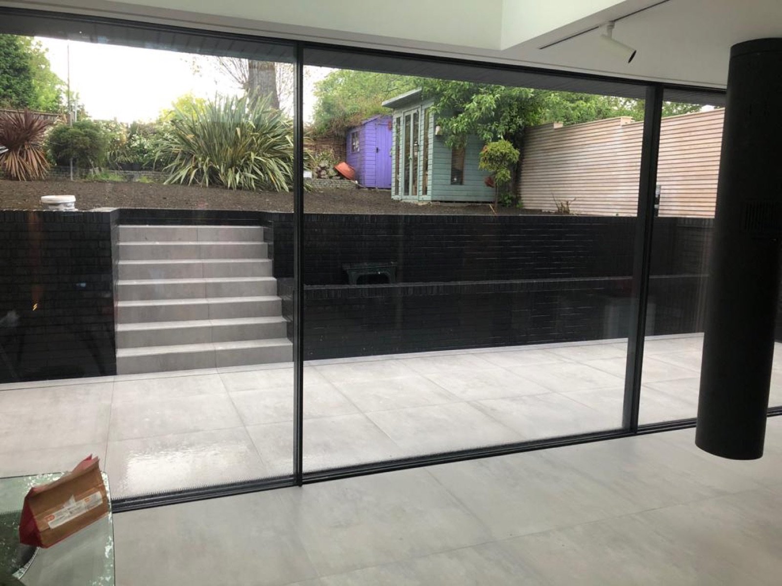 Glass rear extension