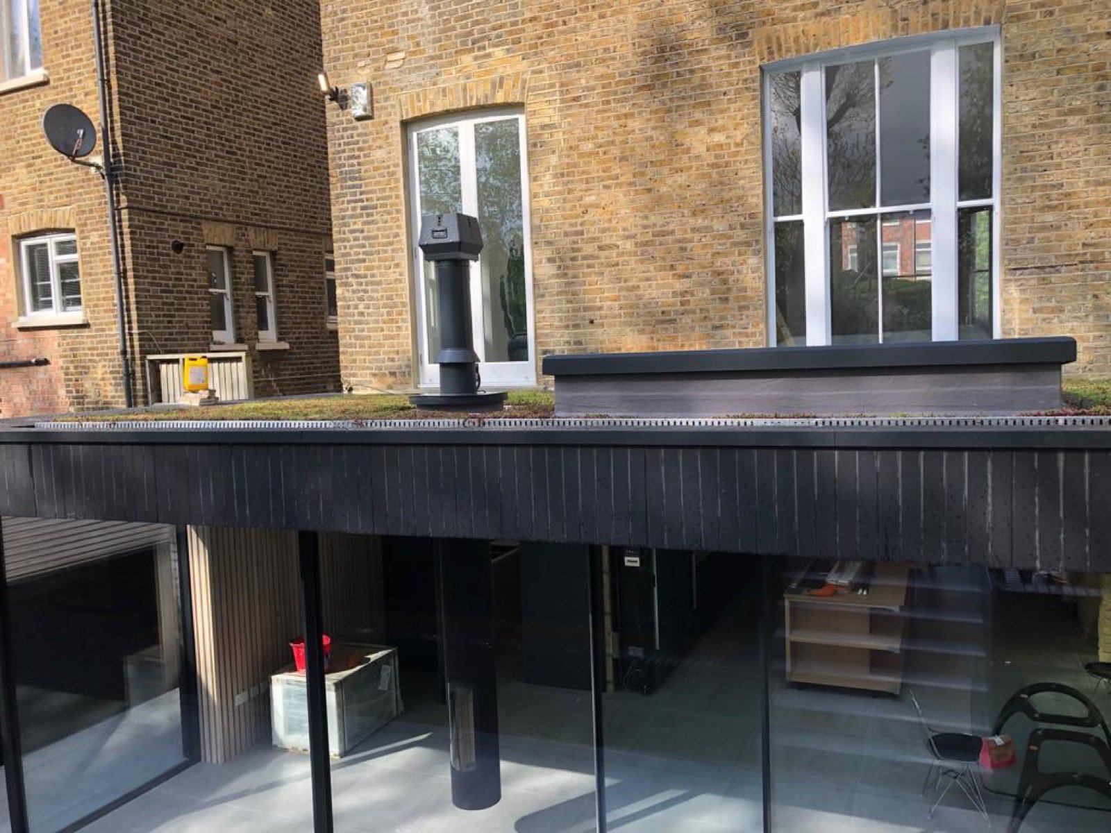Black Brick Extension Roof