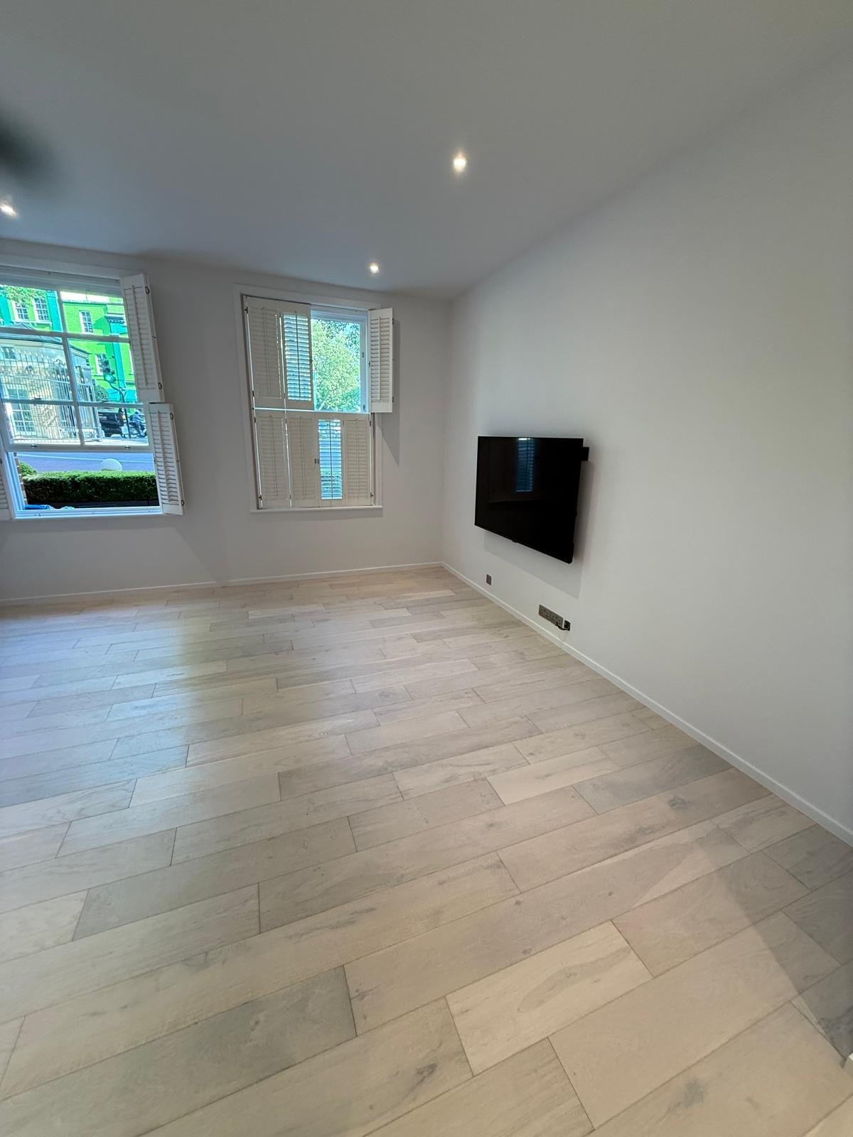 Living Room with Wall TV