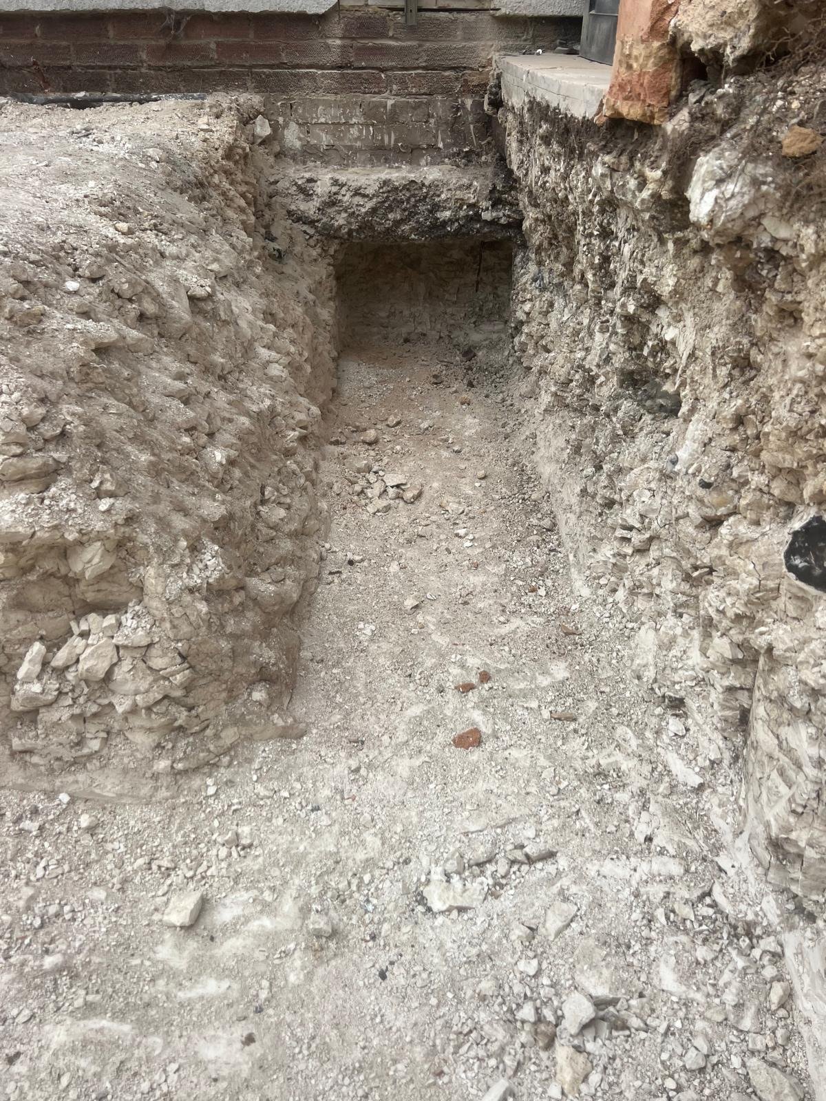 Trench Excavated - Stones