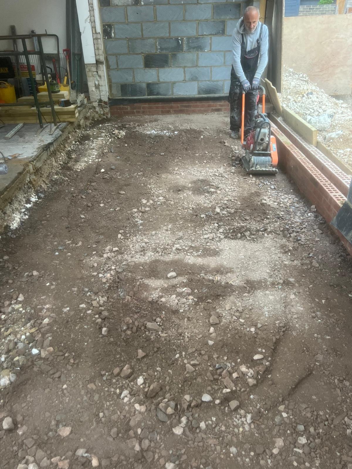 Compacting the Sub-base