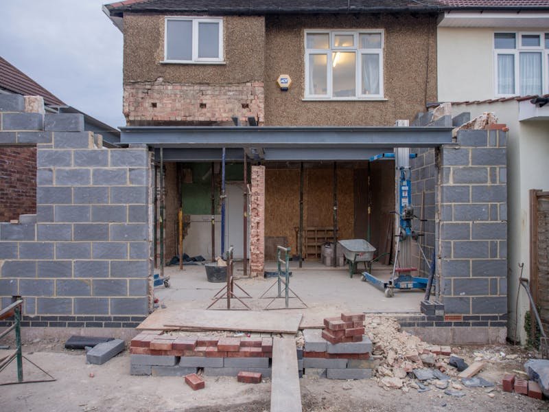House extension in progress